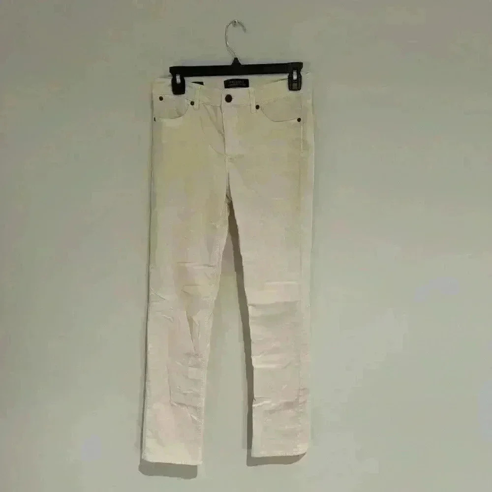 Talbots White Straight Jeans Size 0 Like New